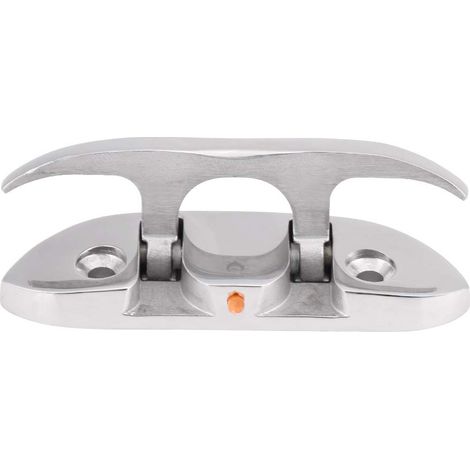 Applicable Cale Rabattable pour Bateau Marin de 4 à 1/2 Po en Acier Inoxydable, Taquet de Bateau, Attaches en Acier, Taquet Rabattable pour Bateau, Accessoires de Taquet Pliable Marin (1/4)