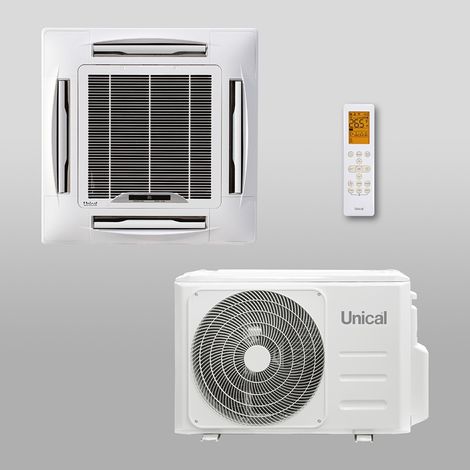 Climatizzatore Condizionatore Unical Cassetta 4 Vie R-32 48000 btu CS10 48H Gas R-32 A++\A+