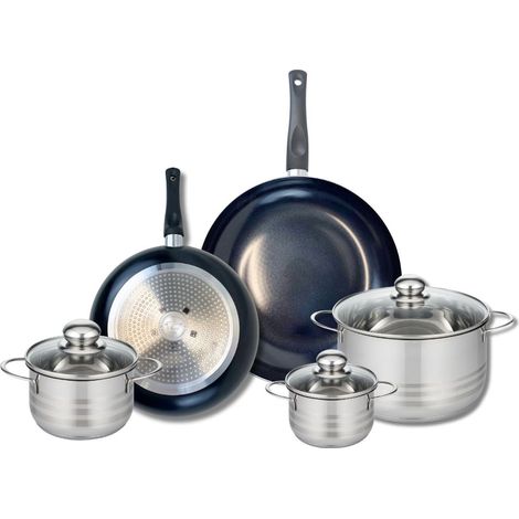 Ensemble de 2 Poêles de cuisson 24 et 28 cm et 3 faitouts 12, 14 et 20 cm Elo Prima Brillant (1/5)