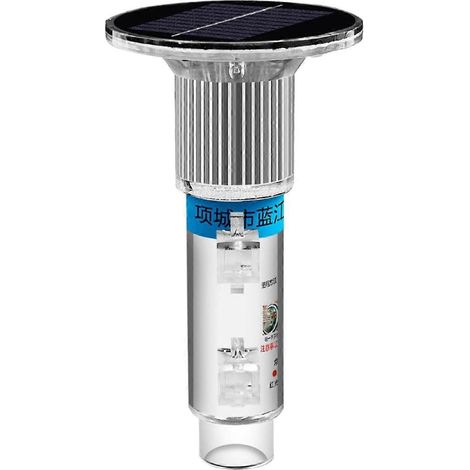 Feu de signalisation solaire, lampe stroboscopique solaire étanche, lampe LED intelligente pour la pêche, éclairage vert pour les travaux routiers (1/5)