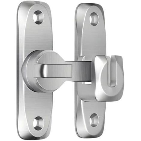 Rotating Latch, 3.1" Rotating Pin, Heavy Duty, Anti-Theft Mechanism, Barn Door, Exterior Fence Gate, for Shed Entrance, Silver (1/5)