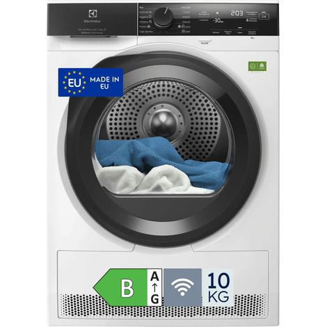 Electrolux EW7H4E10BY asciugatrice Libera installazione Caricamento frontale 10 kg Bianco, Nero