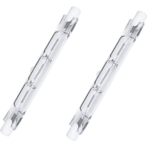 Lampes Halogènes 2 Pièces Dimmable R7S Blanc Chaud 2700K (78mm. 120W 2250lm) [Classe énergétique G]