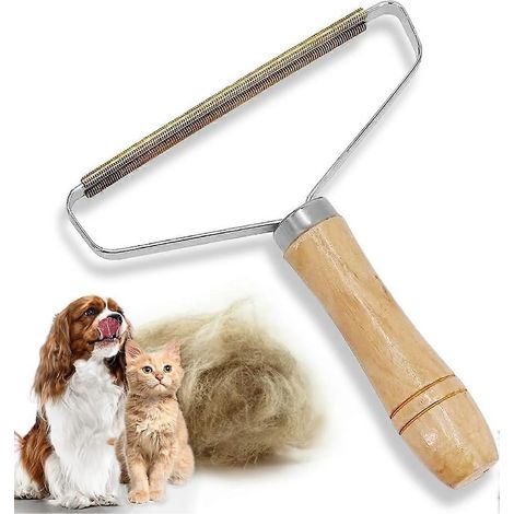 Outil pour enlever les poils d'animaux (chats et chiens) - Enlève facilement les poils d'animaux des meubles, canapés et autres objets. (1/5)