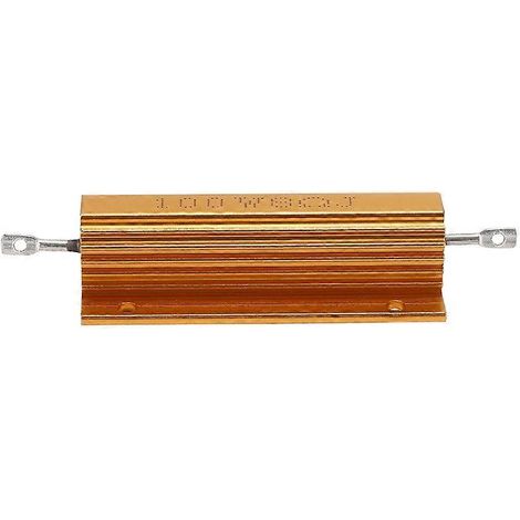 Résistance de puissance plaquée aluminium or 100W, 8 Ohm 8R (1/5)