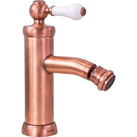 Miscelatore monoforo bidet in ottone senza piletta colore Rame antico Piralla Rubinetteria Como 0TOQL092A21 Rame Antico (1/5)