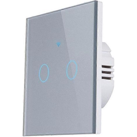 Interrupteur intelligent 2/3/4 voies Tuya Touch, contrôle via application, aucun fil neutre requis (1/5)