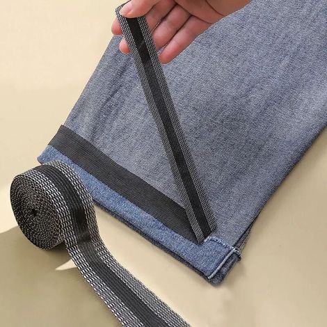 Bande Adhésive Thermocollante Pour Ourlet Pantalon Jean 4m Réparation Couture Bricolage Tissu Vêtement