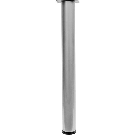 MOBILA - 1 GAMBA TONDA H870 D.80 IN ALLUMINIO OPACO