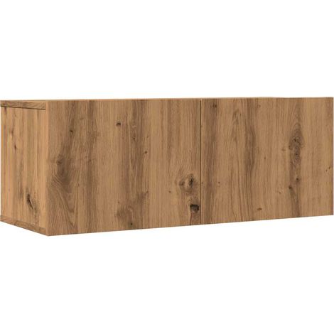 vidaXL Meubles TV muraux 2 pcs chêne artisanal 80x30x30 cm