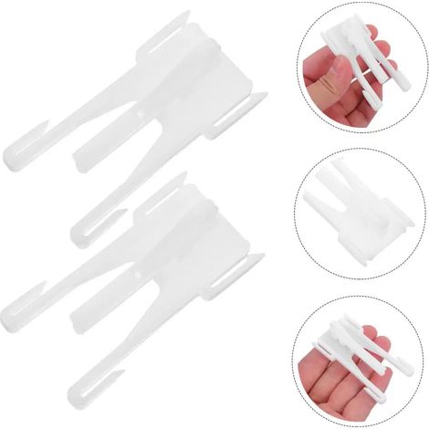 20 Gardinenhaken, schmetterlingsförmige Plisseehaken, robuste Universal-Gardinenaufhänger (1/5)