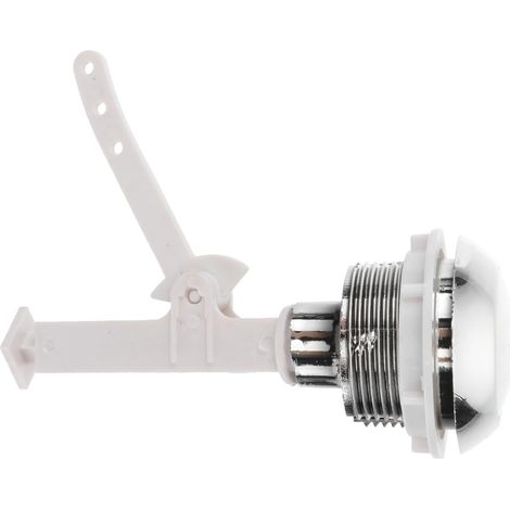 Bouton Chasse Eau Simple Pour Réservoir Wc, Chromé (1/5)