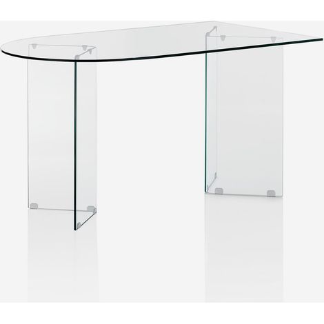 Escritorio de cristal transparente Dakar 130 (1/5)