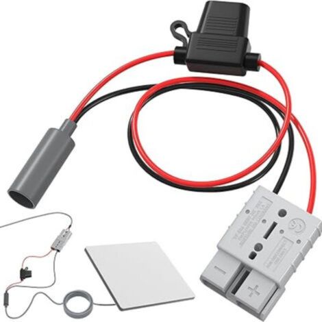 Adaptateur Starlink Mini Power Cable 50A à connexion/déconnexion rapide vers prise femelle CC, connecteur Starlink Mini avec porte-fusible 10A