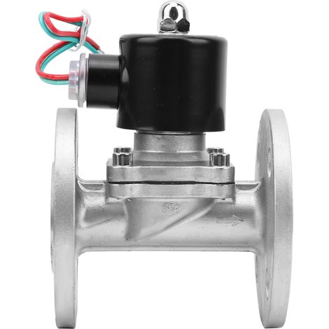 Électrovanne à action directe en acier inoxydable, raccord à bride, normalement fermée, G3/4 pouce, 2W-200-20BFAC24V
