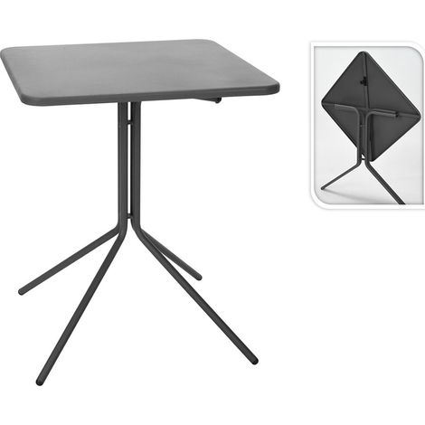 Klapptisch 58x58x70cm dunkelgrau, x99001620, ambiance