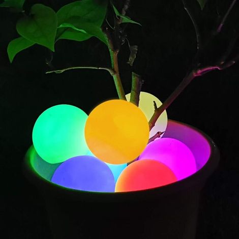 Lumière de Spa à LED,Lumière de Piscine Flottante étanche IP68,Lumière de Bain Changeante de Couleur, Lumière de Boule de Bain à Remous pour Cadeau D'enfants,Fête, Décor Intérieur et Extérieur-4pcs-Fe