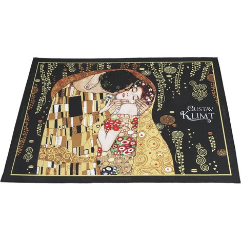 Tischset Gustav Klimt Kuss schwarz Carmani Geschenk