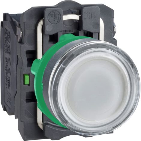 Schneider XB5AW31B5 Pulsante Luminoso Bianco LED 24V, Bianco (1/5)
