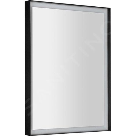 Sapho Sort LED - Mirroir avec éclairage LED, 600x800 mm, noir mat ST080 (1/5)