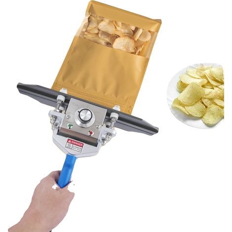 Selladora térmica, 500 W, 220 V, diseño portátil, control de temperatura ajustable, apta para bolsas de 4 capas. (1/5)