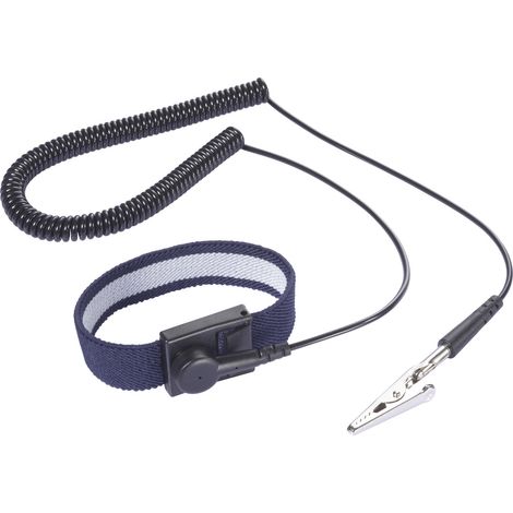 TRU COMPONENTS  ESD-Handgelenkband   2.5 m Druckknopf 10 mm Bag (1/4)