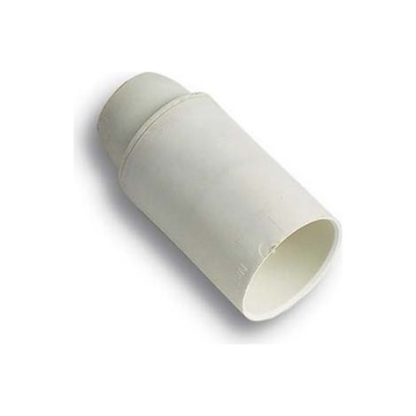 PORTALAMPADA CAMICIA LISCIA - RESINA BIANCO E14 M10X1- 25 pezzi
