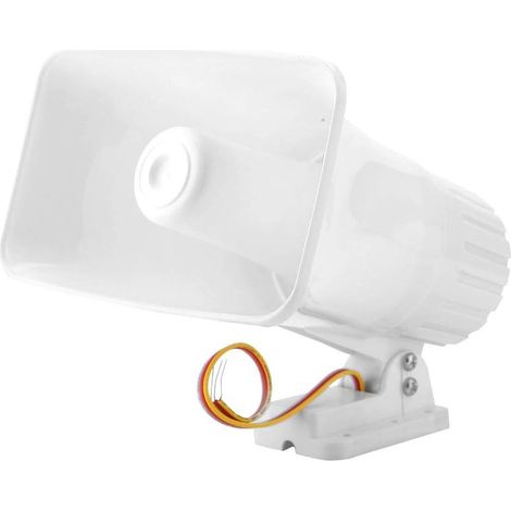 Klaxon D'alarme 12 V 150 DB, Sirène Forte Filaire, Haut-Parleur, Système D'alarme, Sirène de Police, pour Maison, Bureau, Porte de Garage, Balcon, Intérieur et Extérieur, Ignifuge (1/5)