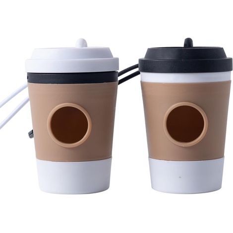 Set mit 2 Hundekotbeutelhaltern, Hundekotbeutelhalter mit Kaffeetassen, Hundekotbeutelhalter aus Kunststoff (1/5)