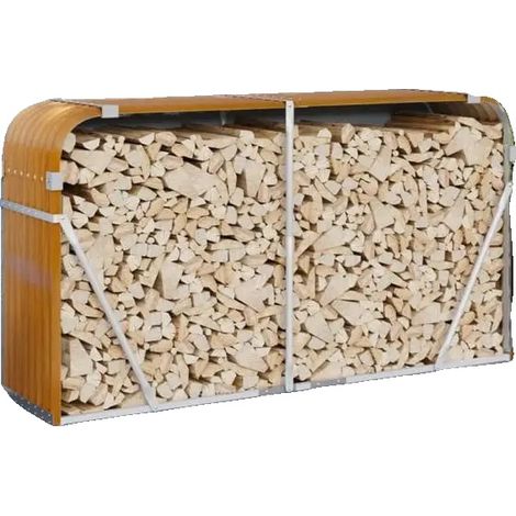 Holzhalter, Schwerlastverzinkter Stahl, Außenlagerlösung, Braun (1/2)