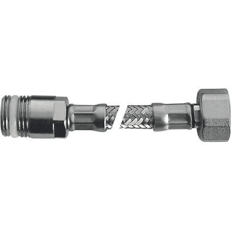 SCELTO DA DESIVERO Flessibile Flex inox c/rosone mp 1/2"xf1/2"l.400 codice prod: DSV04712 (1/2)
