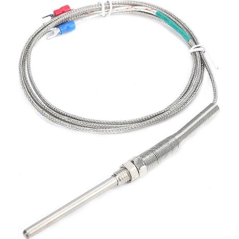 Temperaturfühler Typ K, Thermoelement, 5 x 70 mm, Edelstahlsonde, M8-Gewinde, hohe Präzision, für industrielle Messungen (1/5)