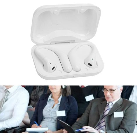 Casque de Traduction Bluetooth avec 144 Langues et Suppression Active du Bruit - HiFi Confort Ergonomique pour Voyage Business Apprentissage Blanc (1/5)