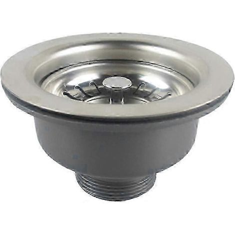 Panier d'évier en acier inoxydable sans trop-plein, compatible avec les ouvertures d'évier de 83 à 90 mm (1/5)