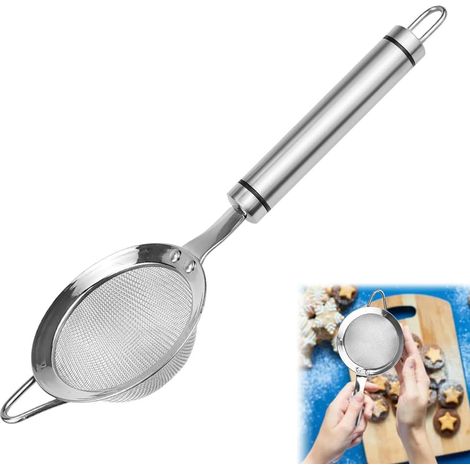 1 Passoire Cuisine, Acier Inoxydable, Maille Fine, Diamètre 8cm, Filtration Liquide, Pour Thé, Café, Farine