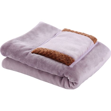 Manta eléctrica USB de 60x80 cm, de lana de cordero polar, con calefacción segura de 5 V y lavable, ideal para la oficina, arrodillarse o tomar una siesta. (1/5)