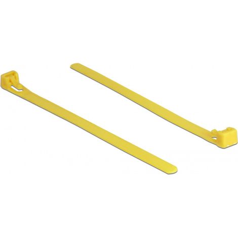 DeLOCK Hitzebeständige Kabelbinder L 150 x B 7,5 mm, gelb, 100 Stück