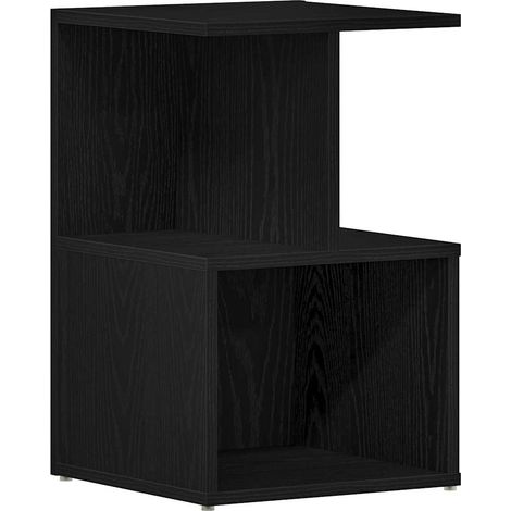 Maison Exclusive - Armadio da Notte Rovere Nero 35 x 35 x 55 cm Legno multistrato