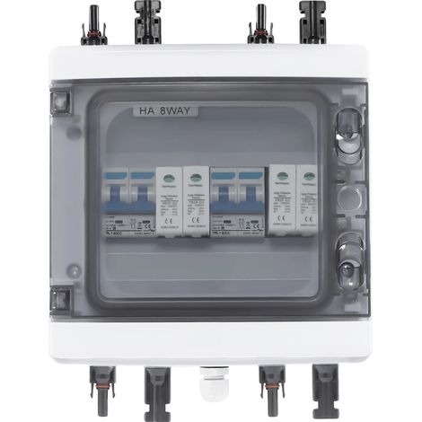 Caja solar combinada, salida de 40 A, diseño resistente a la intemperie, salida 2 en 2 de 40 A y 1000 V. (1/2)