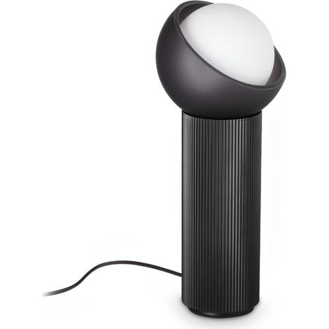 Ideal Lux BLOOM Lampe de table globe haute noire 1x G9