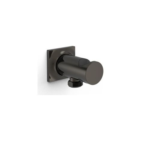 Support fixe avec arrivée d’eau pour douchette Noir Métallisé - TRES 22118201KM