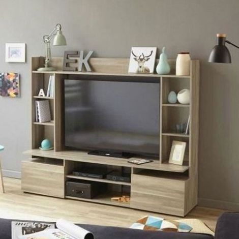 Mobile porta TV basso dal design scandinavo. Parete (1/2)