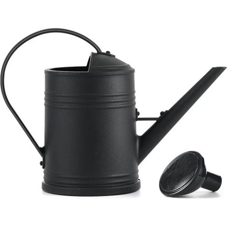 Regadera - Regadera para plantas - Cuidado de plantas - Mango ergonómico - 2 litros - Negra (1/5)