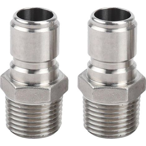 Set mit 2 FPT 1/2"-Schnellkupplungen aus Edelstahl für Heimbrauer