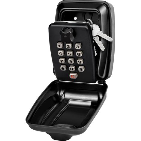 Large Wall-Mounted Key Box, Secure and Waterproof Outdoor Key Box with 12 Combination Locks, Rustproof and Weatherproof, Robust Key Safe (1/4)