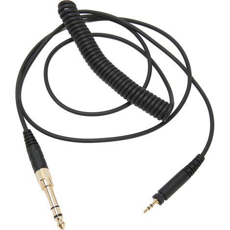 Câble de remplacement pour casque audio : prise jack 3,5 mm mâle et adaptateur jack 6,35 mm vers 2,5 mm mâle, compatible avec les modèles SRH840, SRH940, SRH440 et SRH750DJ. (1/4)