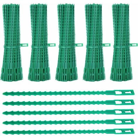 Lien pour végétaux,Lot de 600 Attaches de Plantes, 23CM Attaches de Jardin Réglable Liens de Serrage en Plastique pour Jardin Flexible, Attache Tomates de Câble de Jardin pour Aider à Souteni (1/5)