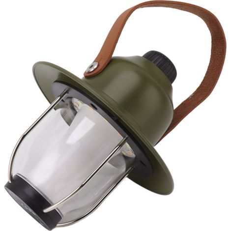 Campinglampe im Tannenzapfen-Design, USB-Ladefunktion, LED-Beleuchtung mit 3 Farben, Zeltlampe für Outdoor-Aktivitäten, Grün (1/5)