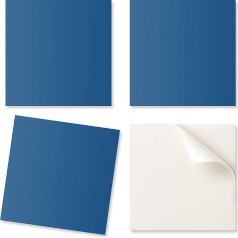 Azulejos decorativos autoadhesivos para pared de sal贸n, color azul, 9x30x30 cm.