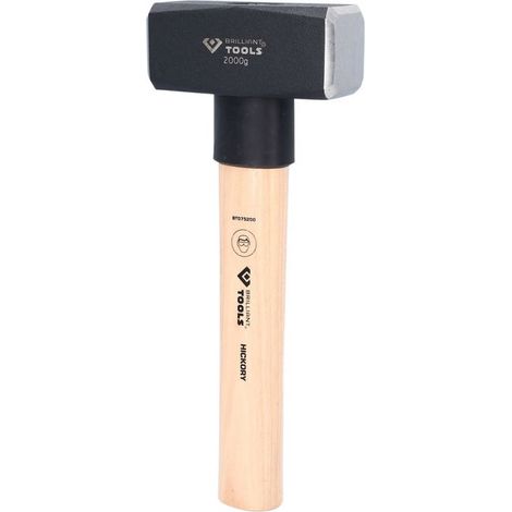 BRILLIANT TOOLS Fäustel mit Hickory-Stiel 2000 g - BT075200